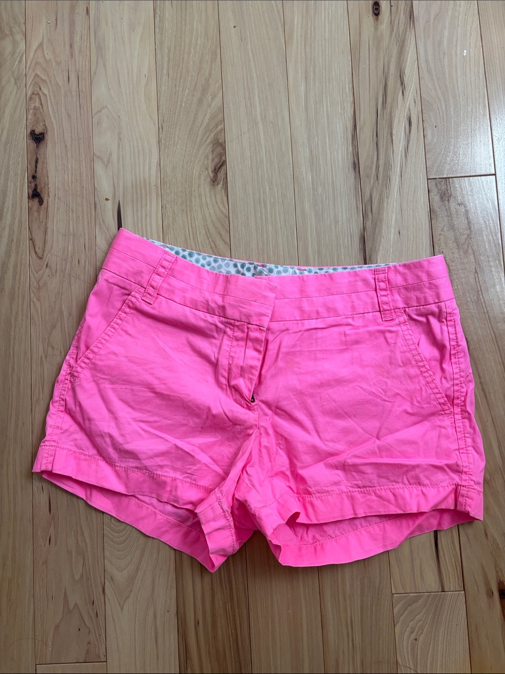 J. Crew Bright Pink Cotton Shorts